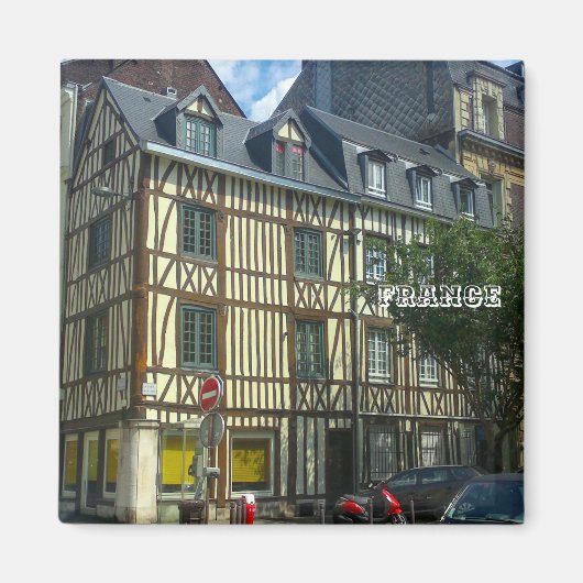 France Street Cityscape Old Buildings Architecture Magneet (Voorkant)