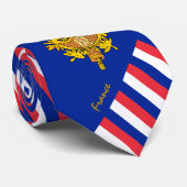 France Stripes Stropdas, business French Flag mode Stropdas (Opgerold)