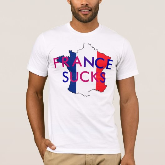 FRANCE SUCKS T-SHIRT (Voorkant)