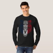France Tiger French Tiger Flag T-shirt (Voorkant volledig)