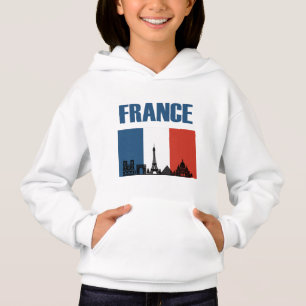 France Travel - Paris City Skyline Franse vlag