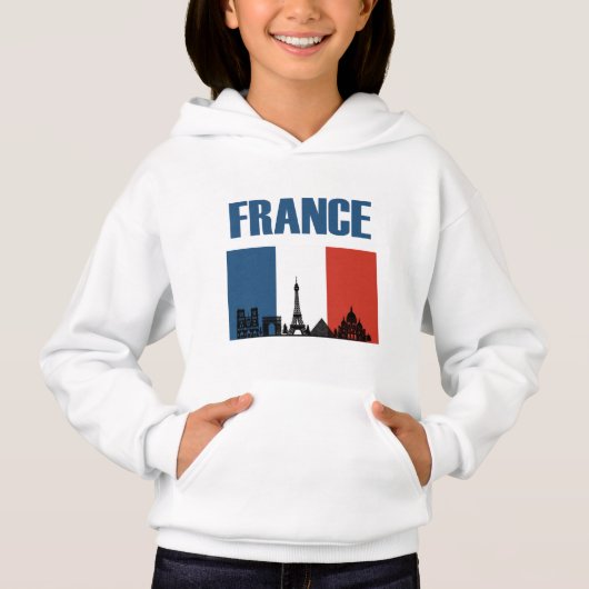 France Travel - Paris City Skyline Franse vlag (Voorkant)