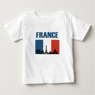 France Travel - Paris City Skyline Franse vlag