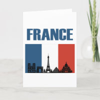 France Travel - Paris City Skyline Franse vlag