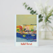 France Travel Poster Briefkaart (Staand voorkant)