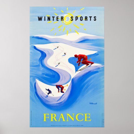 France Travel Poster ... Winter Sports (Voorkant)