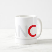 "France" Typography Mug Koffiemok (Voorkant rechts)