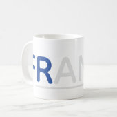 "France" Typography Mug Koffiemok (Voorkant links)