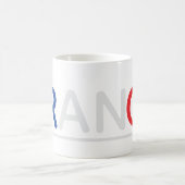 "France" Typography Mug Koffiemok (Center)