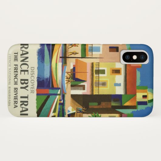 FRANCE Vintage Travel phone cases (Achterkant (horizontaal))