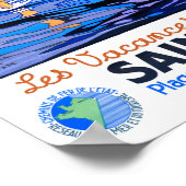 France Vintage Travel Poster teruggezet (Hoek)