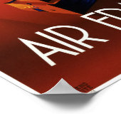 France Vintage Travel Poster teruggezet (Hoek)