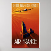France Vintage Travel Poster teruggezet (Voorkant)