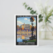 France Vintage Travel Poster teruggezet Briefkaart (Staand voorkant)