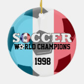 France Voetbal Ornament 1998 WK Champs (Achterkant)