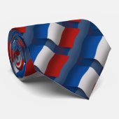 France Waving Flag Stropdas (Opgerold)