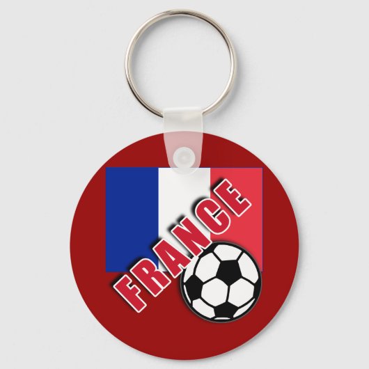 FRANCE World Soccer Fan Tshirts Sleutelhanger (Voorkant)
