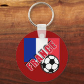 FRANCE World Soccer Fan Tshirts Sleutelhanger (Voorkant)