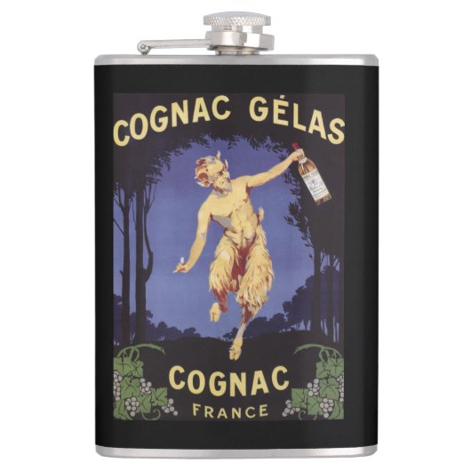 FranceCognac Gelas Promotional PosterFrankrijk Heupfles (Voorkant)