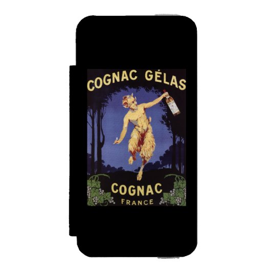 FranceCognac Gelas Promotional PosterFrankrijk Incipio iPhone Portemonnee Hoesje (Voorkant Agenda)