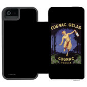 FranceCognac Gelas Promotional PosterFrankrijk Incipio iPhone Portemonnee Hoesje (Agenda Open)