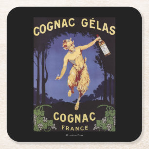 FranceCognac Gelas Promotional PosterFrankrijk Kartonnen Onderzetters