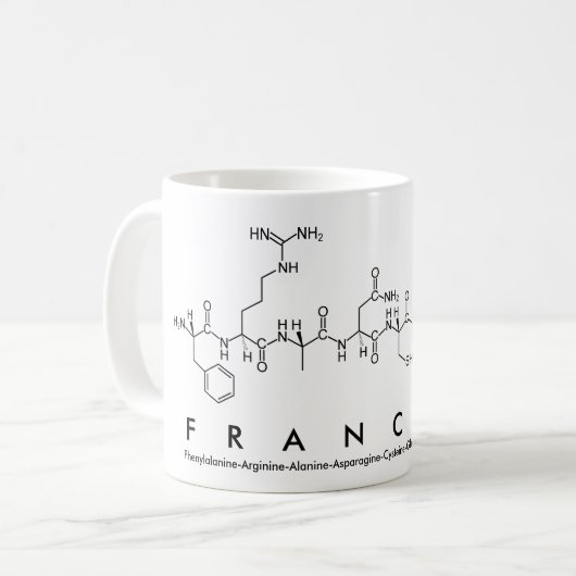 Francena peptide name mok (Voorkant links)