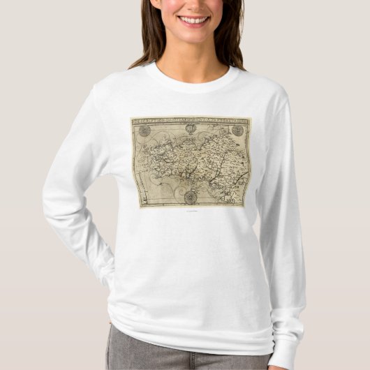FrancePanoramic MapFrance T-shirt (Voorkant)