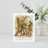 Frances Brundage: Celia, Rosalind en Orlando Briefkaart (Staand voorkant)
