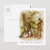 Frances Brundage: Celia, Rosalind en Orlando Briefkaart (Voorkant / Achterkant)