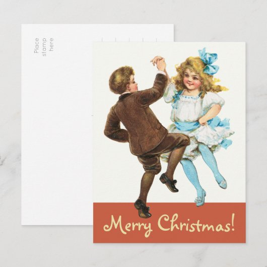 Frances Brundage Cute dansend children CC1143 Briefkaart (Voorkant / Achterkant)