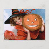Frances Brundage: Getuige met Jack O'Lantern Briefkaart (Voorkant)