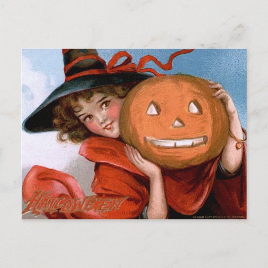 Frances Brundage: Getuige met Jack O'Lantern Briefkaart (Voorkant)