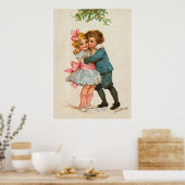 Frances Brundage - Kinderen onder de Mistletoe Poster (Keuken)