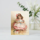 Frances Brundage - Meisje met Doll Briefkaart (Staand voorkant)