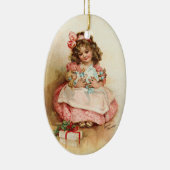 Frances Brundage - Meisje met Doll Keramisch Ornament (Rechts)