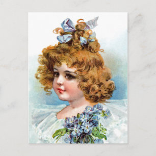 Frances Brundage - Portret van een Flowery Girl Briefkaart