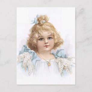 Frances Brundage - Portret van een jong meisje Briefkaart