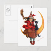 Frances Brundage: Witch op Sickle Moon Briefkaart (Voorkant / Achterkant)