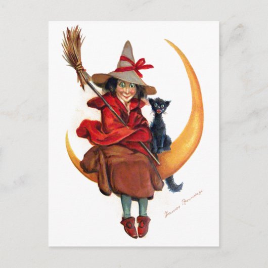 Frances Brundage: Witch op Sickle Moon Briefkaart (Voorkant)