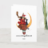 Frances Brundage: Witch op Sickle Moon Kaart (Achterkant)
