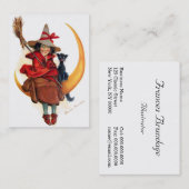 Frances Brundage: Witch op Sickle Moon Visitekaartje (Voorkant / Achterkant)