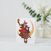 Frances Brundage: Witch op Sickle Moon Visitekaartje (Staand voorkant)