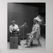 Frances Densmore Audio Recording Blackfoot Chief Poster (Voorkant)