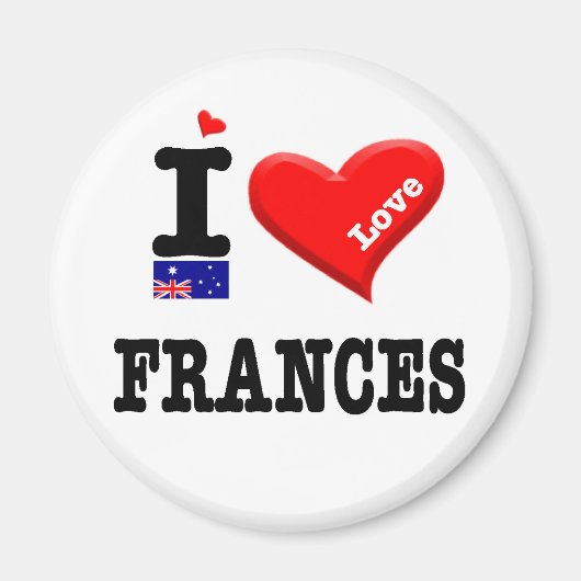 FRANCES - I Love Magneet (Voorkant)
