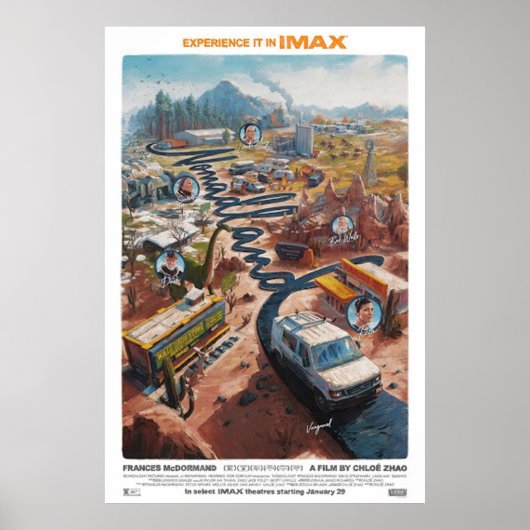 Frances Mcdormand Nomadland Movie Poster (Voorkant)