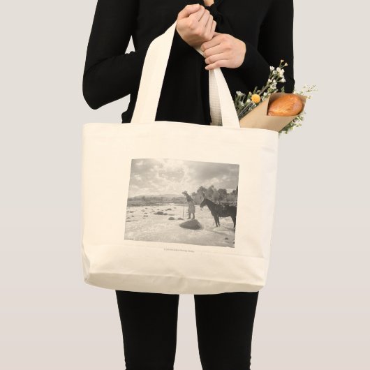 Frances Phelps Belden vliegt in de rivier Grote Tote Bag (Voorkant (product))