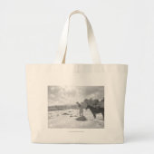 Frances Phelps Belden vliegt in de rivier Grote Tote Bag (Voorkant)