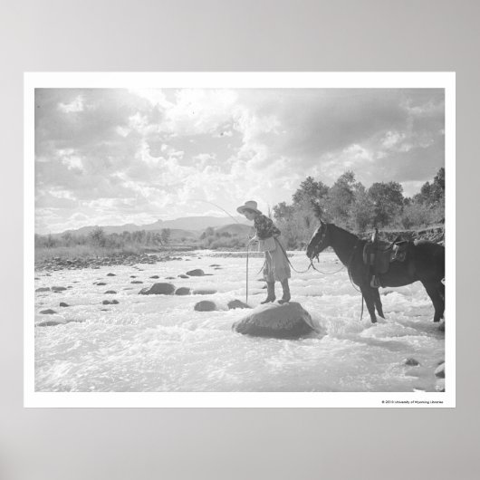 Frances Phelps Belden vliegt in de rivier Poster (Voorkant)