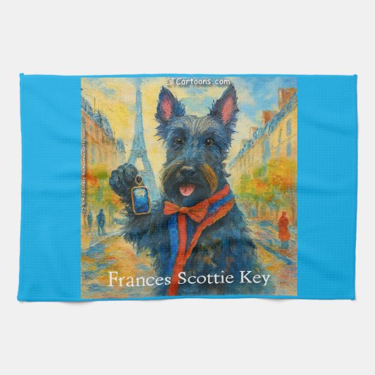 Frances Scottie Key: De hymne van het aanbiddelijk Theedoek (Horizontaal)